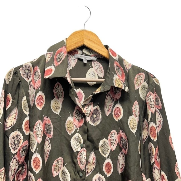 LA FEE MARABOUTEE Button Down Leaves Print Size‎ 40 - Picture 2 of 8